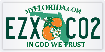 FL license plate EZXC02