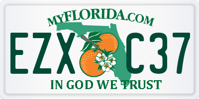 FL license plate EZXC37