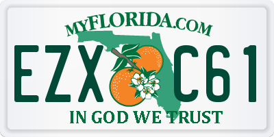 FL license plate EZXC61