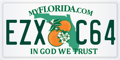 FL license plate EZXC64