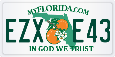 FL license plate EZXE43