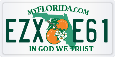 FL license plate EZXE61