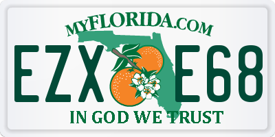 FL license plate EZXE68