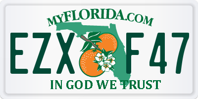 FL license plate EZXF47