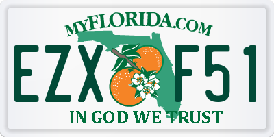 FL license plate EZXF51