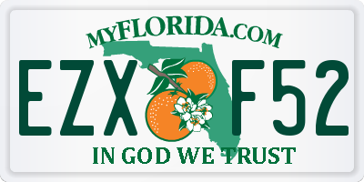 FL license plate EZXF52