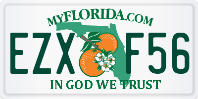 FL license plate EZXF56