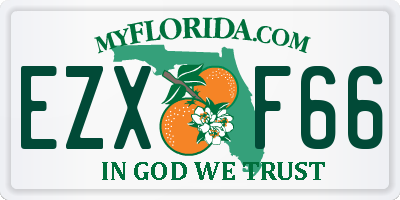 FL license plate EZXF66