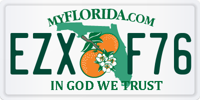 FL license plate EZXF76