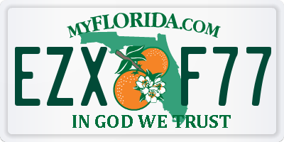 FL license plate EZXF77