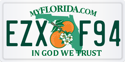 FL license plate EZXF94