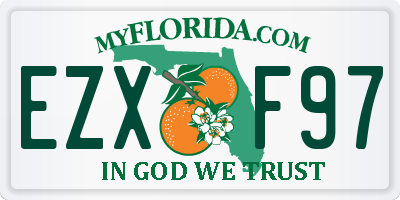 FL license plate EZXF97