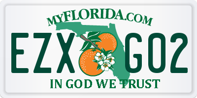 FL license plate EZXG02