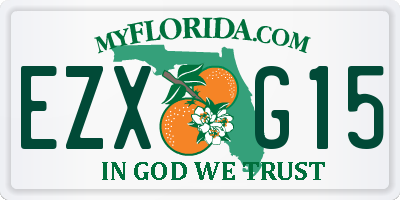 FL license plate EZXG15