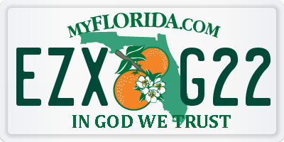 FL license plate EZXG22