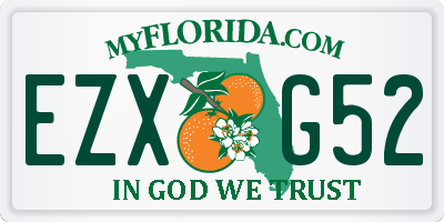 FL license plate EZXG52