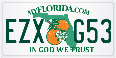 FL license plate EZXG53