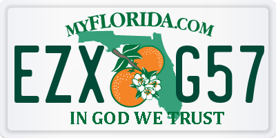 FL license plate EZXG57