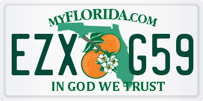 FL license plate EZXG59