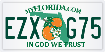 FL license plate EZXG75