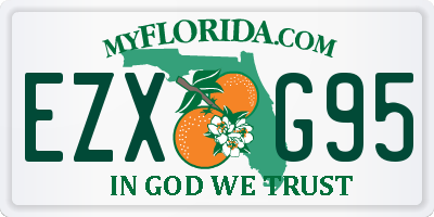 FL license plate EZXG95