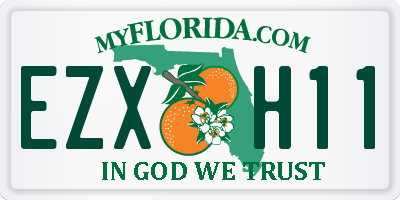 FL license plate EZXH11