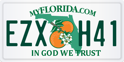 FL license plate EZXH41