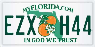 FL license plate EZXH44