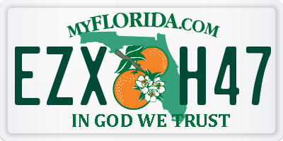 FL license plate EZXH47