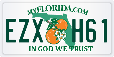 FL license plate EZXH61