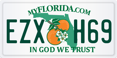 FL license plate EZXH69