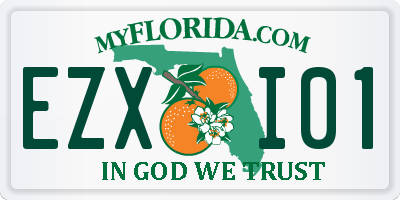 FL license plate EZXI01