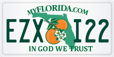 FL license plate EZXI22