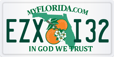 FL license plate EZXI32