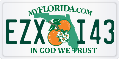 FL license plate EZXI43