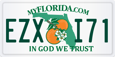 FL license plate EZXI71