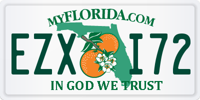 FL license plate EZXI72