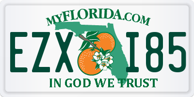 FL license plate EZXI85