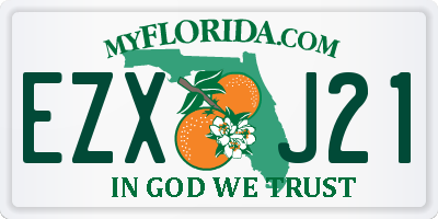 FL license plate EZXJ21