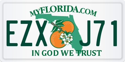 FL license plate EZXJ71