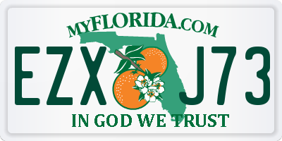 FL license plate EZXJ73