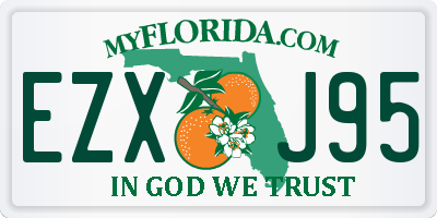 FL license plate EZXJ95