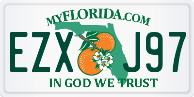 FL license plate EZXJ97