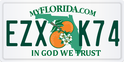 FL license plate EZXK74