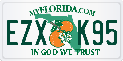 FL license plate EZXK95