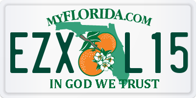 FL license plate EZXL15