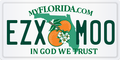 FL license plate EZXM00