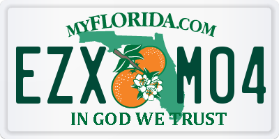 FL license plate EZXM04