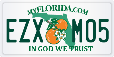 FL license plate EZXM05