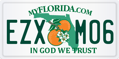 FL license plate EZXM06